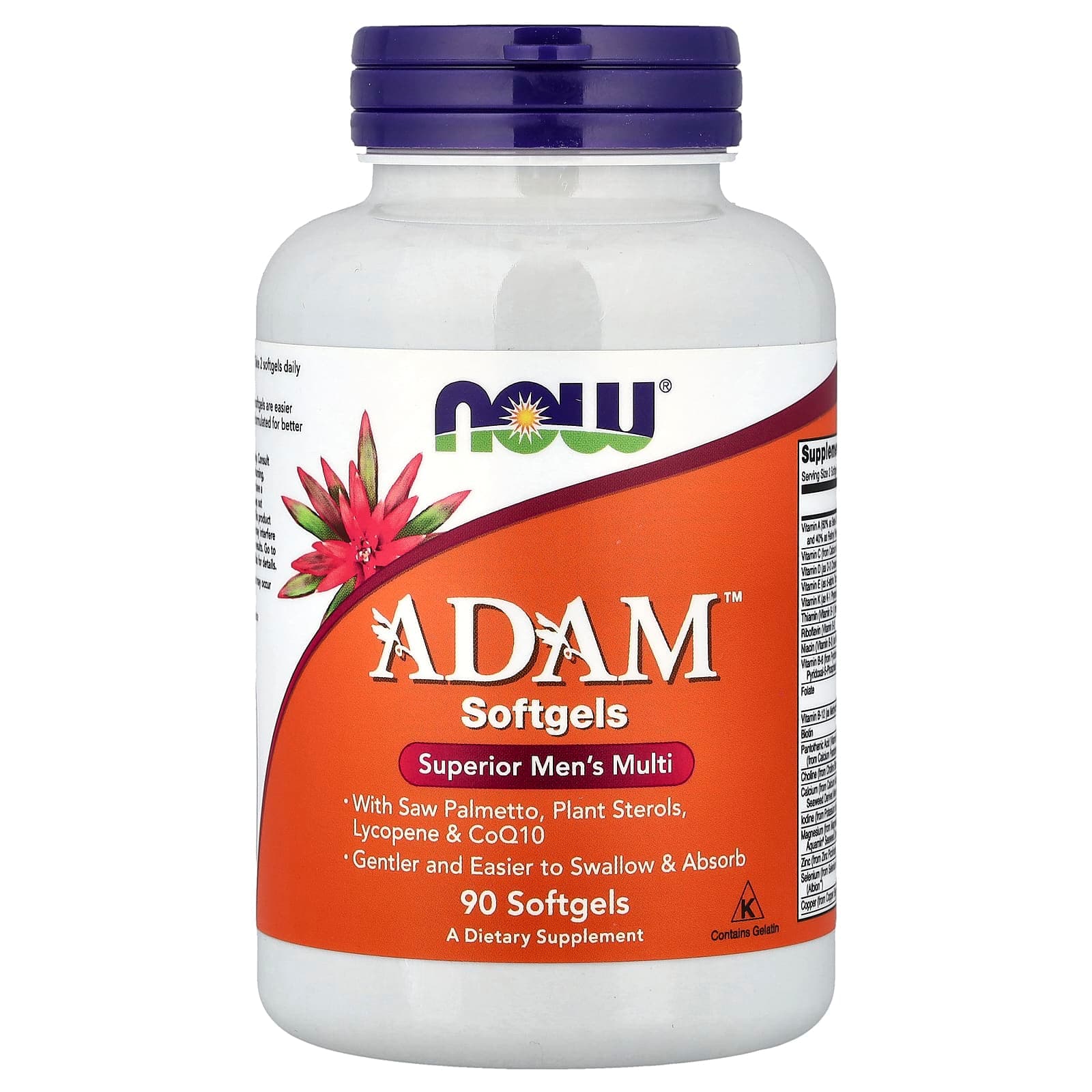 Adam Multivitamin for Men Superior Men - 90 Capsules | Adam Superior Men's Multivitamin