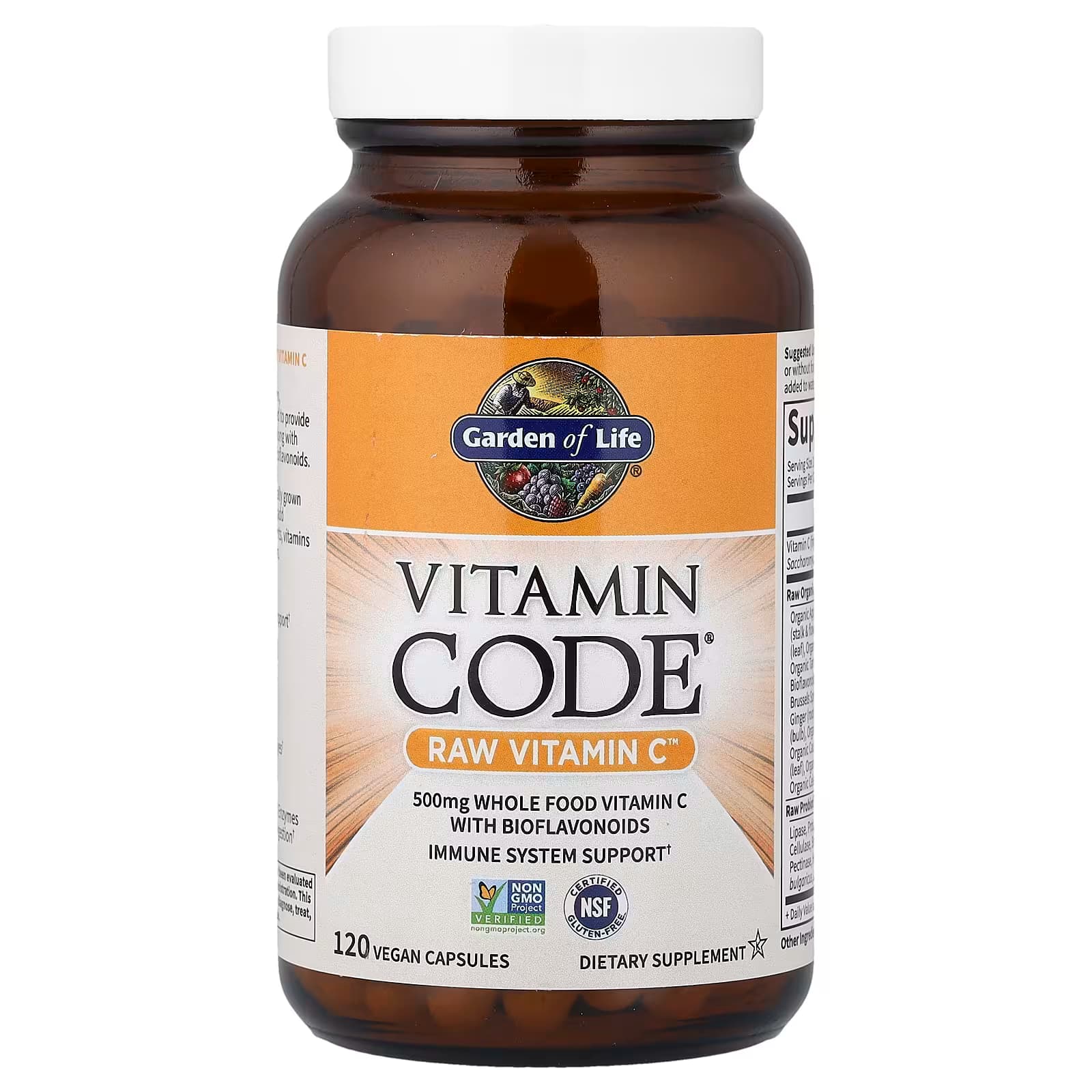 Garden of Life RAW Vitamin C 120 Capsules