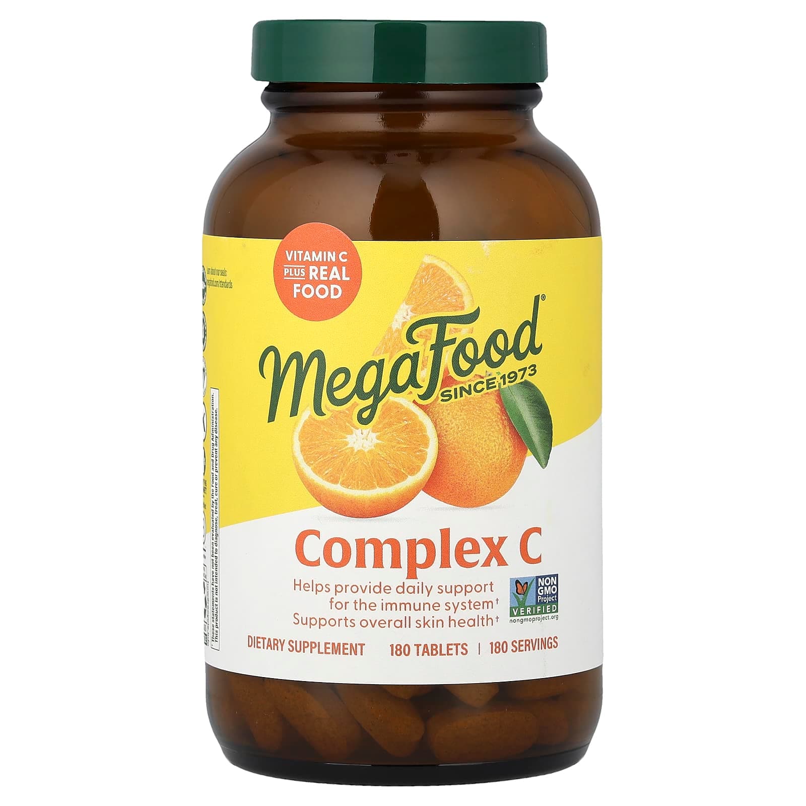 Mega Food Complete C 180 Tablets 1000 mg Vitamin C