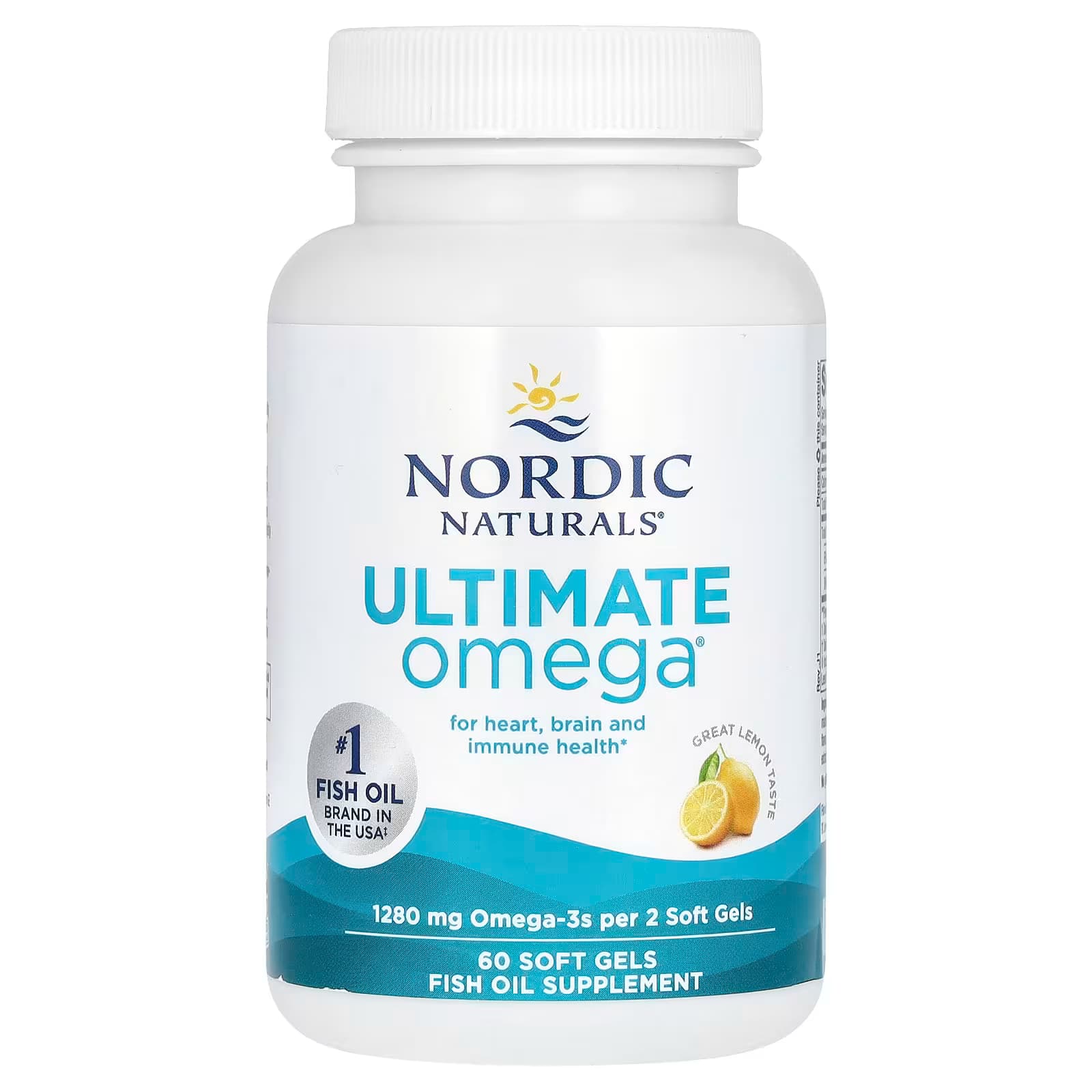Nordic Naturals Ultimate Omega 60 Softgels EPA 730mg DHA 500mg