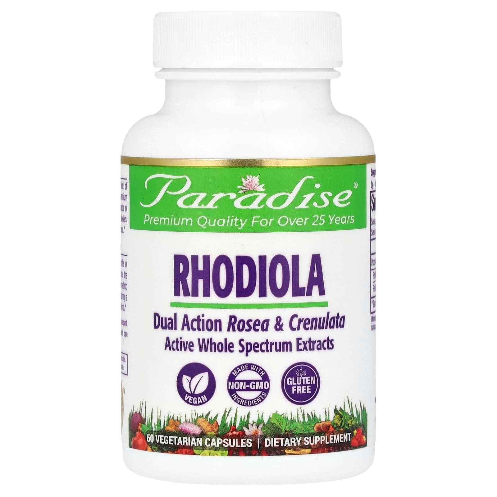 Paradise Herbs Rhodiola 60 Veg Caps