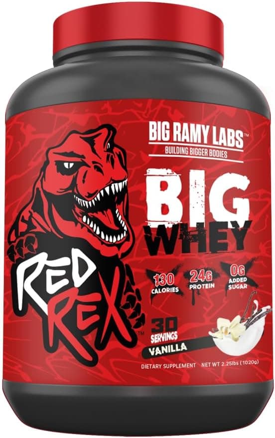 Red Rex Big Whey Protein Powder 1020 g, Vanilla