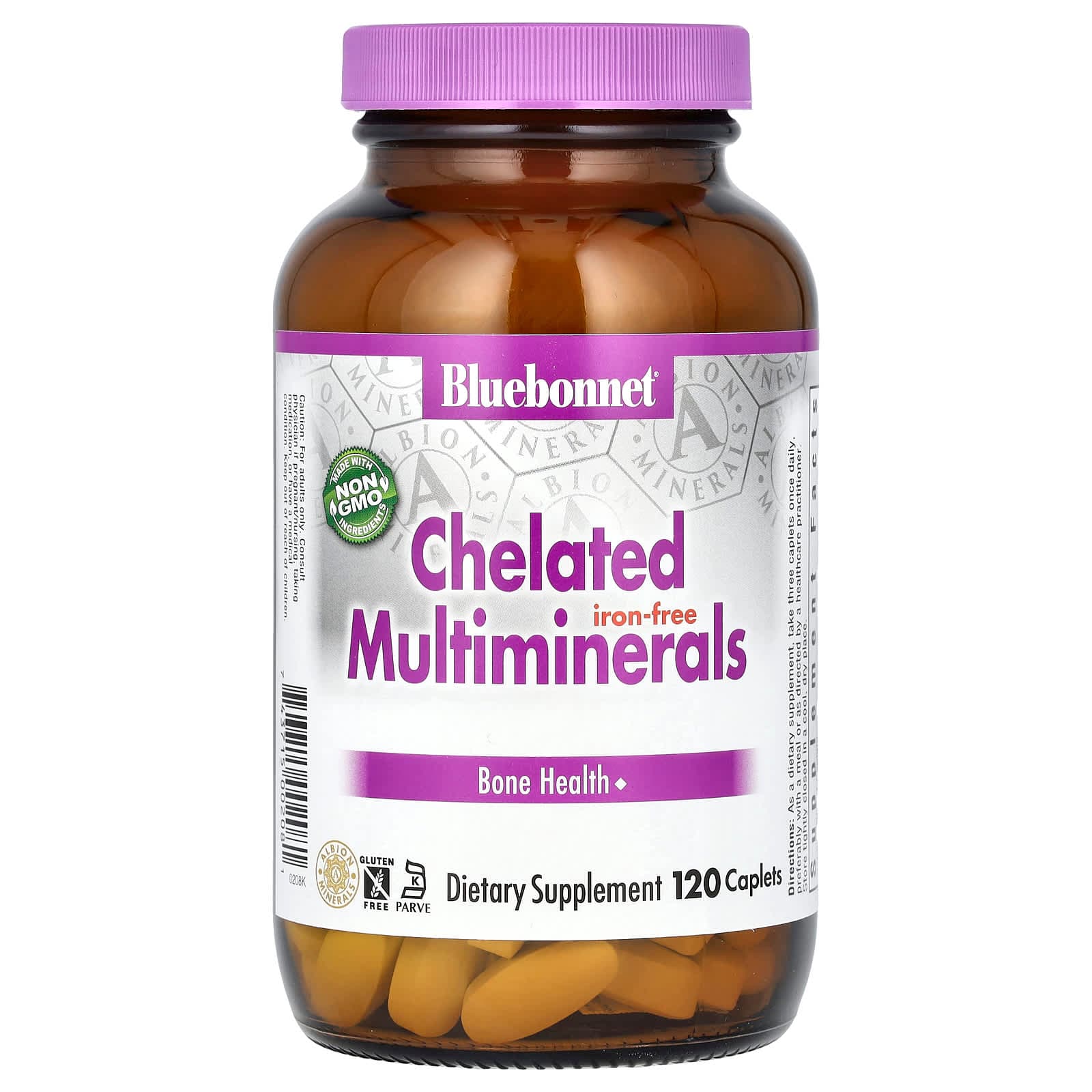 Bluebonnet, Chelated Multiminerals,iron free 120 cap