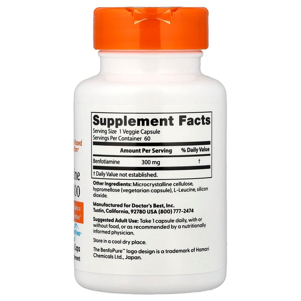 DR Best,  Benfotamine 300mg, 60 veg 2