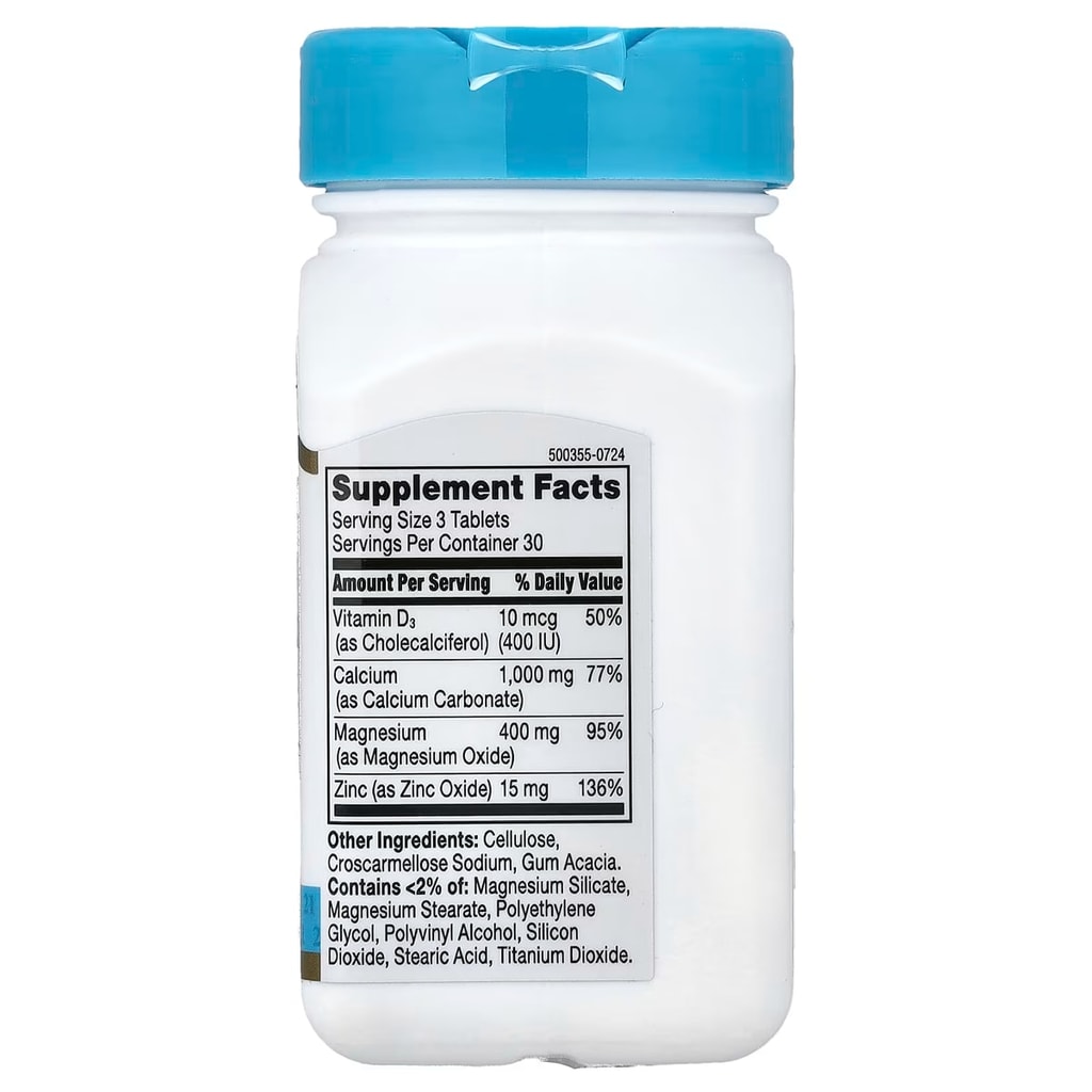 21st, Calcium Magnesium Zinc+D3, 90 tab 2