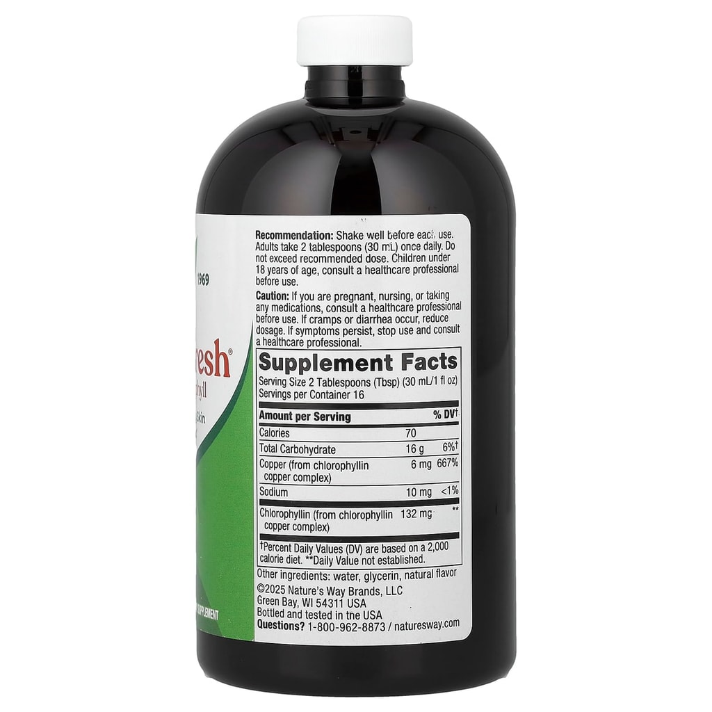Nature's Way, Liquid Chlorophyll, Mint, 473 ml 2