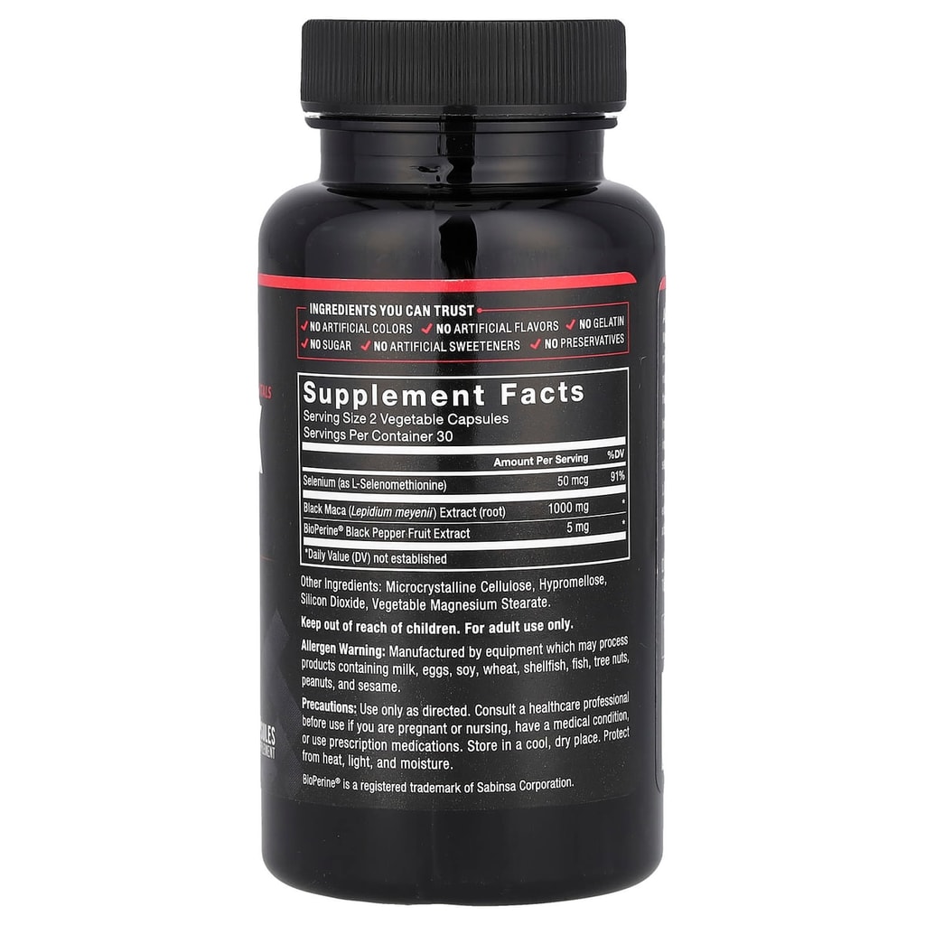 فورس فاكتورز بلاك ماكا 60 كبسولة Force Factor, Fundamentals, Black Maca, 60 Capsules 2