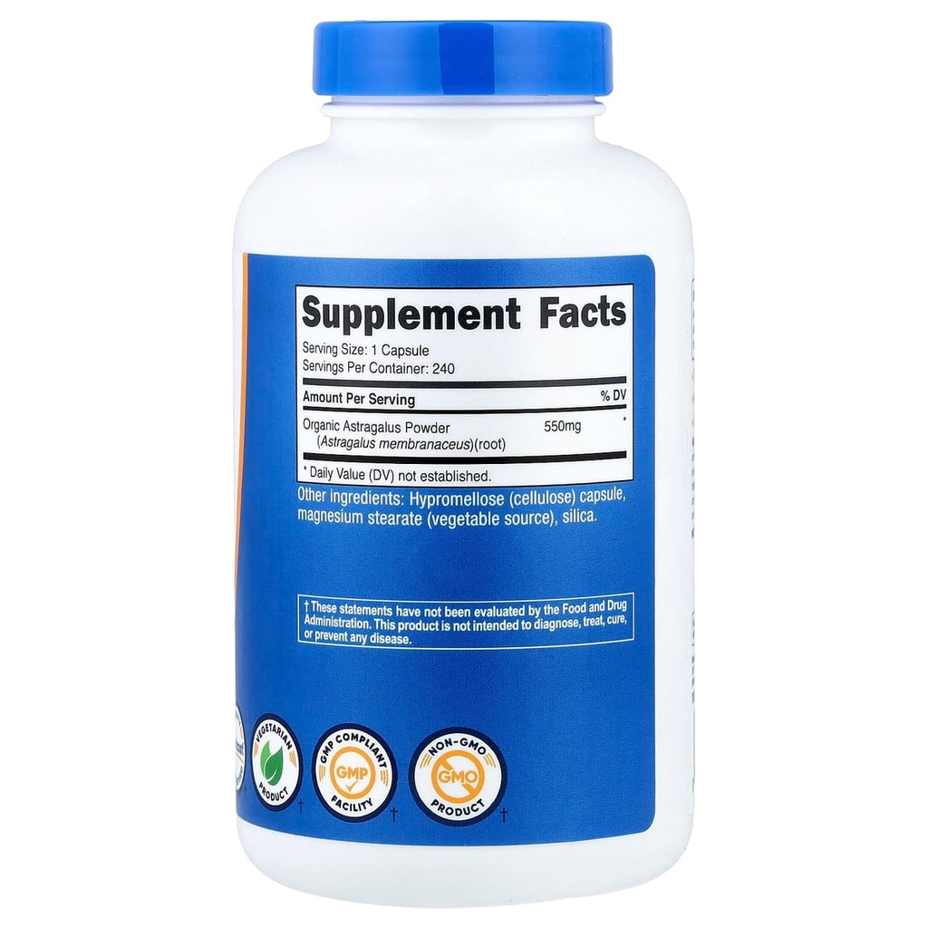 Nutricost Astragalus Root Extract 550 mg - 240 Capsules 2