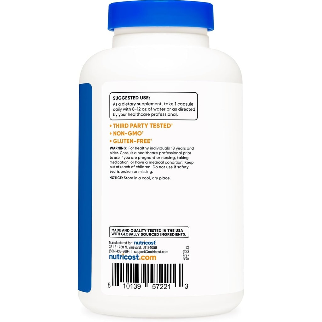 Nutricost L-Ornithine 500 mg - 180 Capsules 3