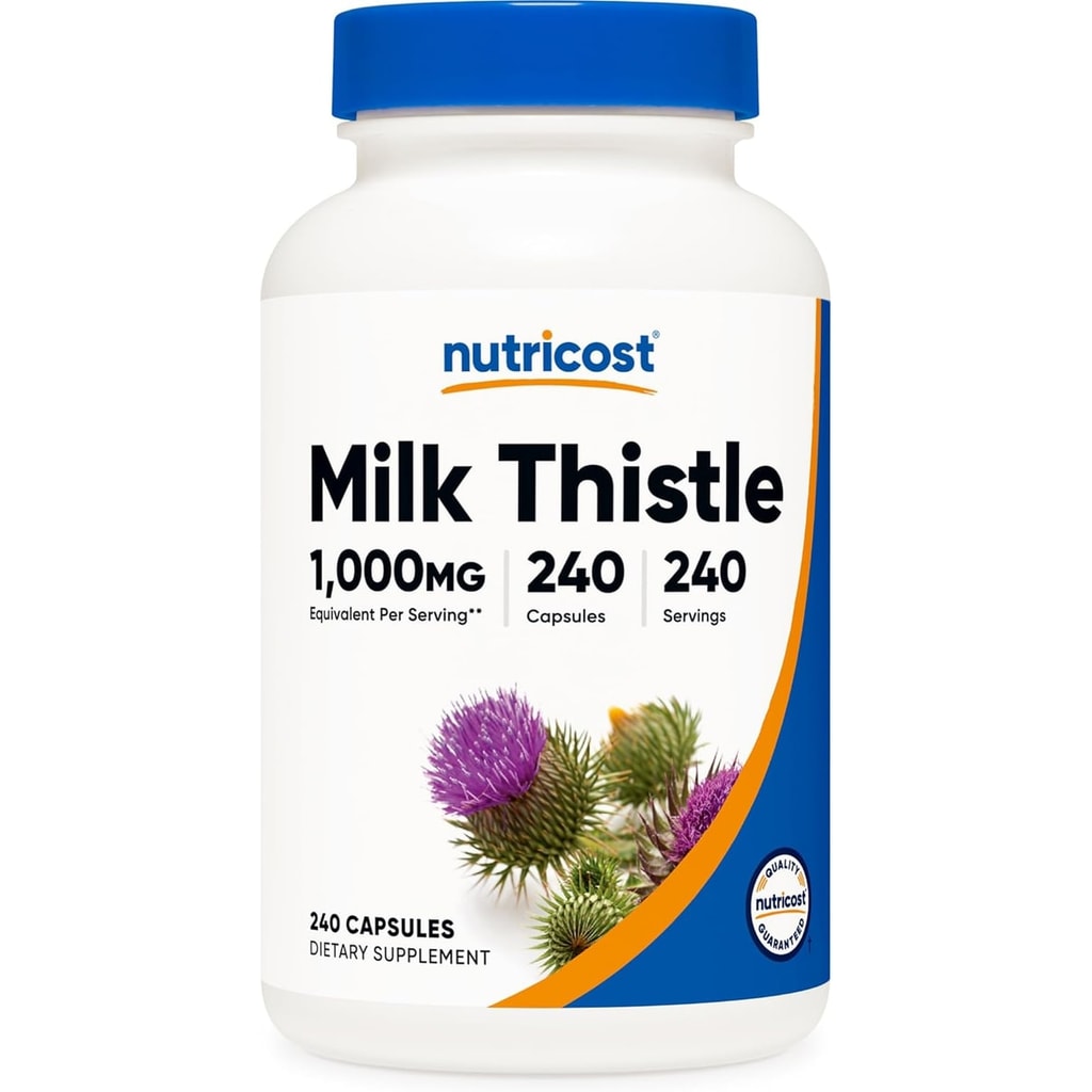 Nutricost Milk Thistle 1000mg 240 كبسولة 1