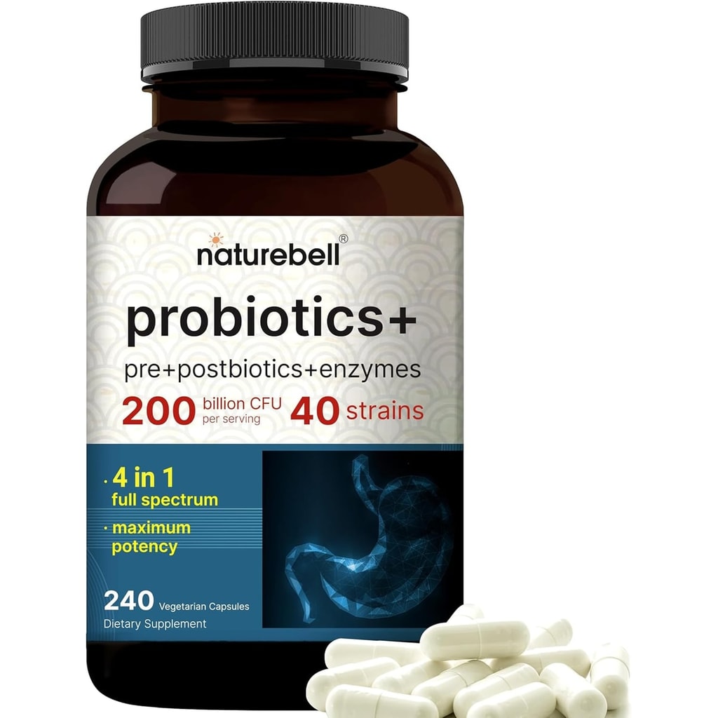 Naturebell بروبيوتيك 200 مليار CFU 240 كبسولة 1