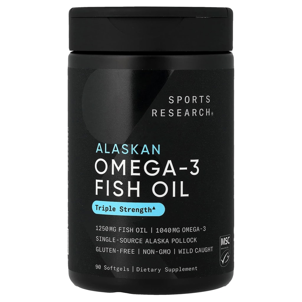 SR, Alaskan Omega-3 Fish Oil, 90 Softgels 1
