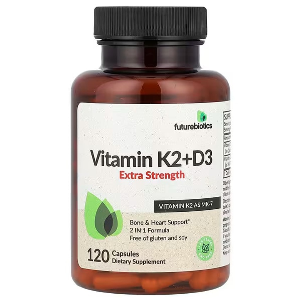 فيتامين K2 + D3 إكسترا ستريث 120 كبسولة 1