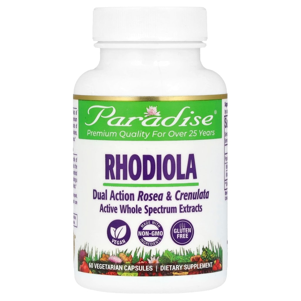 Paradise Herbs, Rhodiola, 60 veg cap 1