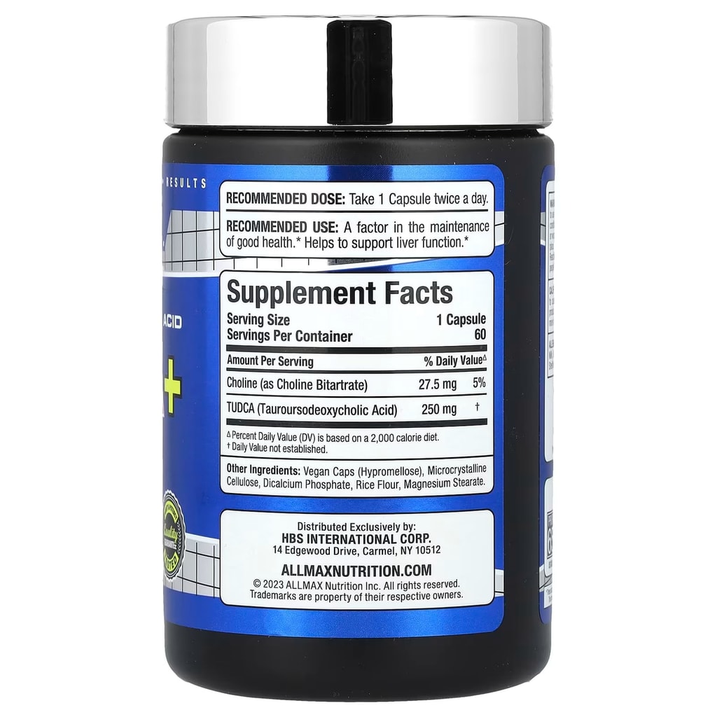 ALLMAX, TUDCA, 250 mg, 60 cap 2