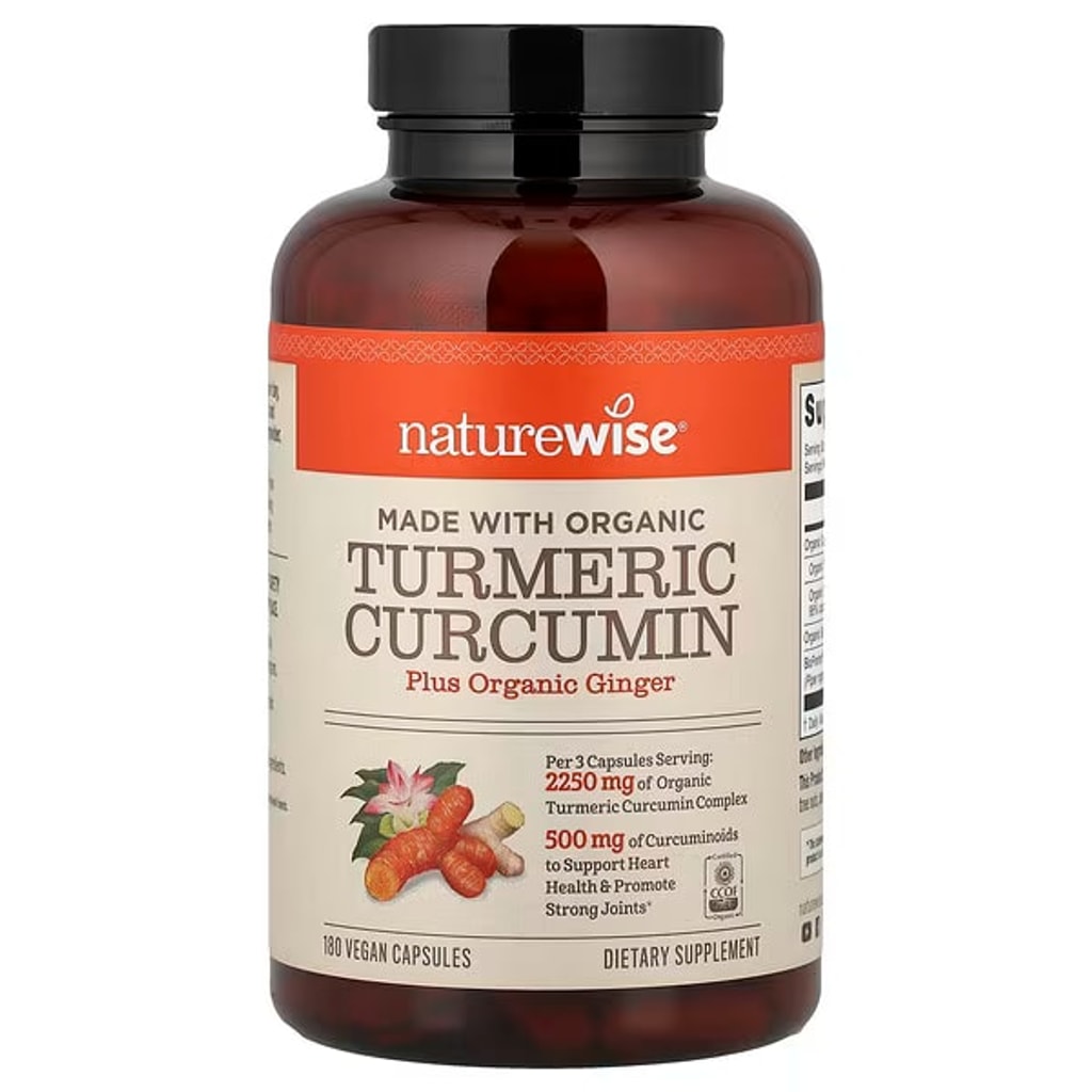 NatureWise, Turmeric Curcumine, 2250 mg, 180 veg 1