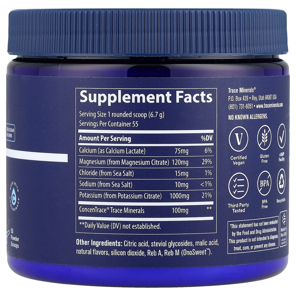 Trace Minerals, Keto Electrolyte Powder, 330g 2