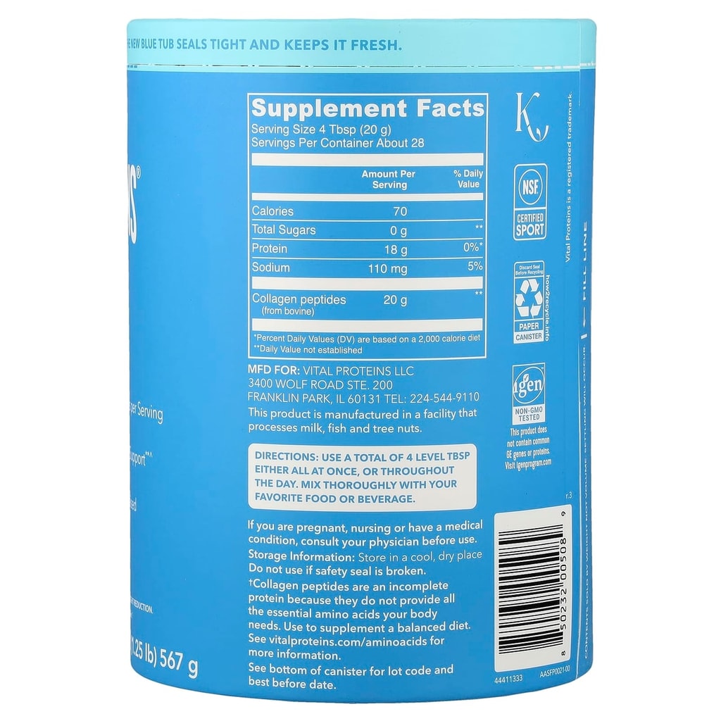Vital Protein, Collagen Peptides, 567 g 2