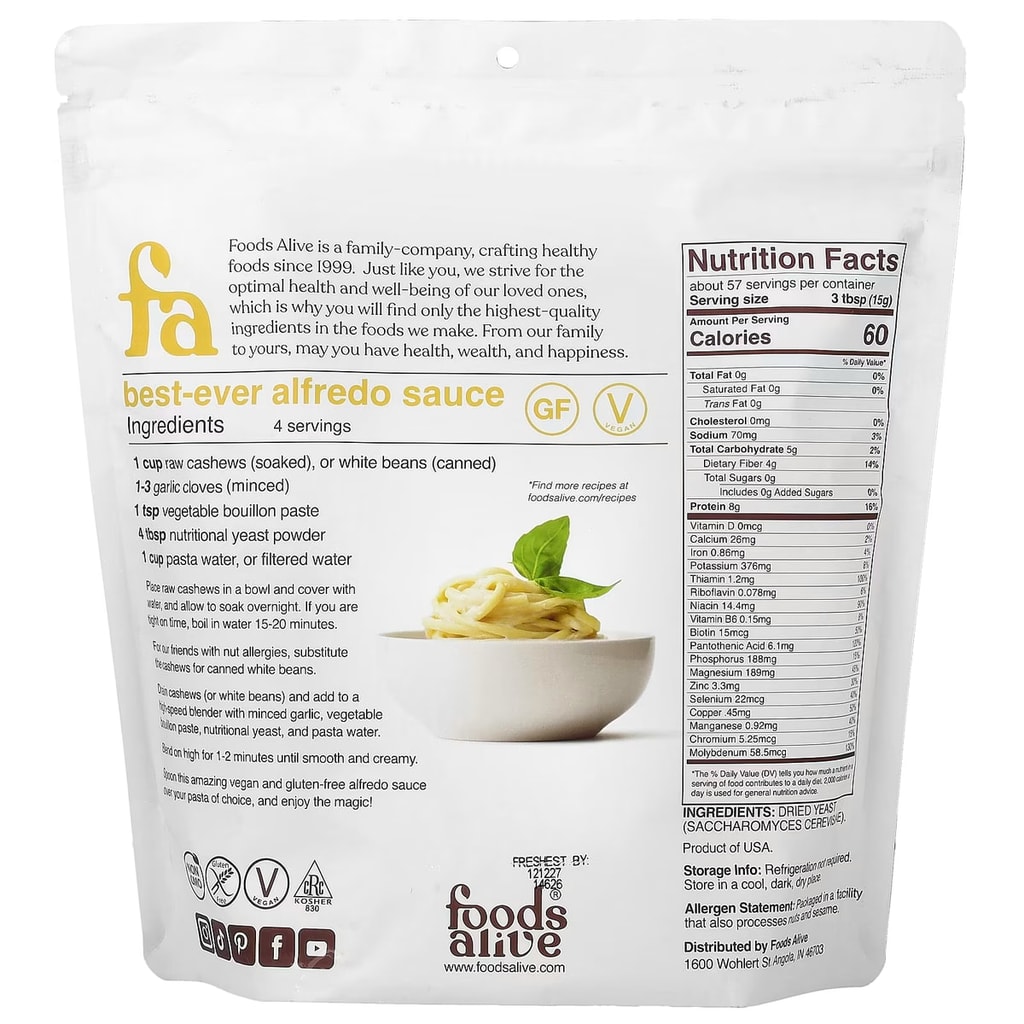 Foods Alive, Nutritional Yeast, 907 g 2