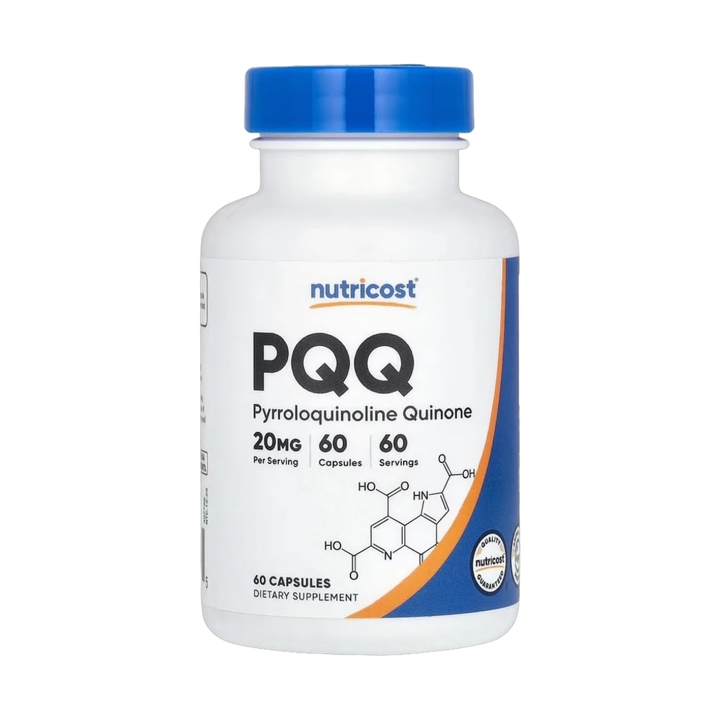 صورة أمامية لعبوة نيوتركاست PQQ بتركيز 20 ملغ، 60 كبسولة 1
